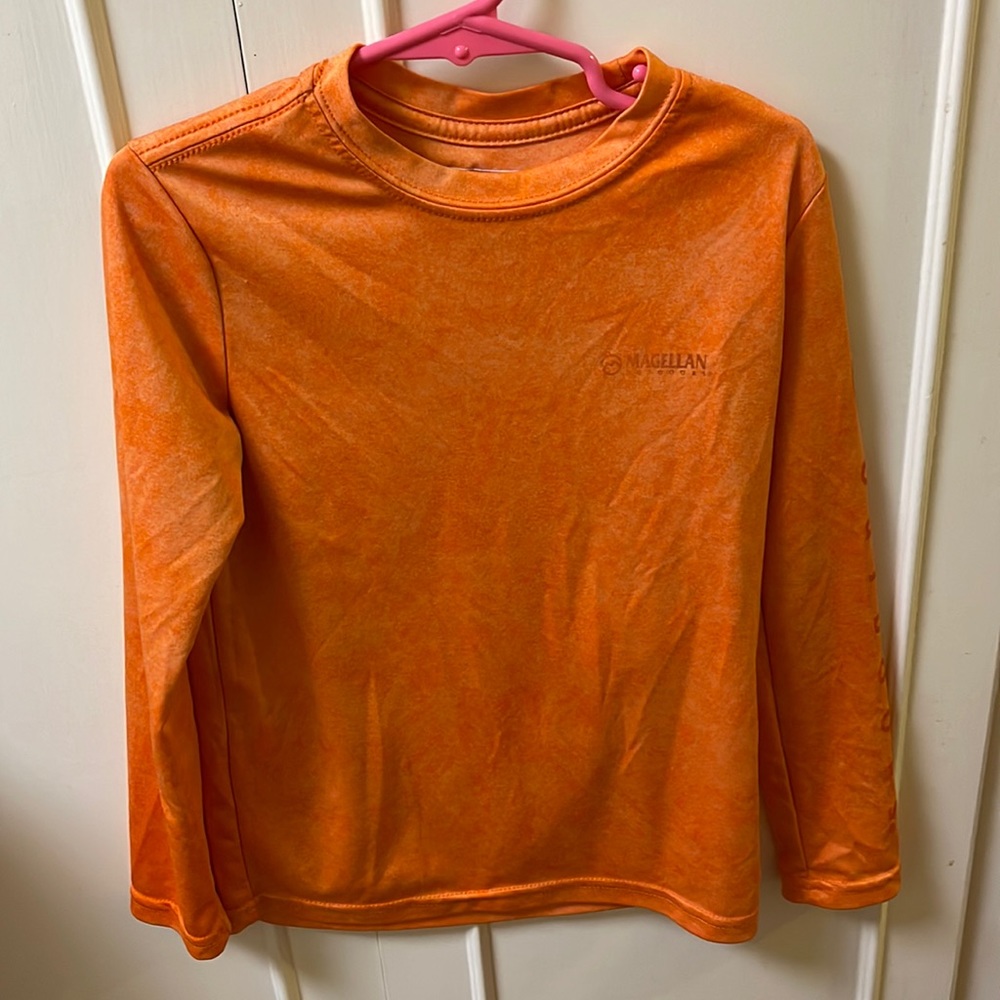 Boys Magellan orange shirt